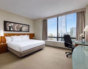 Spacious king room with work station at Millennium Downtown New York.