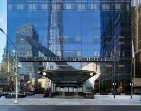 Hotel exterior at Millennium Downtown New York.