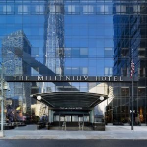 Hotel exterior at Millennium Downtown New York.