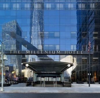 Hotel exterior at Millennium Downtown New York.