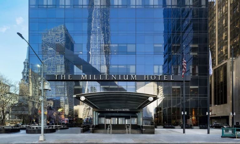 Hotel exterior at Millennium Downtown New York.