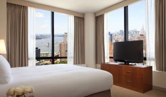 King room with TV at Millennium Downtown New York.