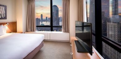 Day use room with city views at Millennium Downtown New York.