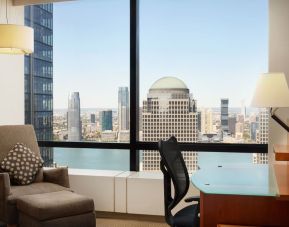 Day room equipped with business desk at Millennium Downtown New York.