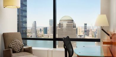 Day room equipped with business desk at Millennium Downtown New York.