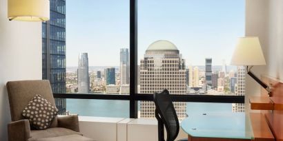 Day room equipped with business desk at Millennium Downtown New York.