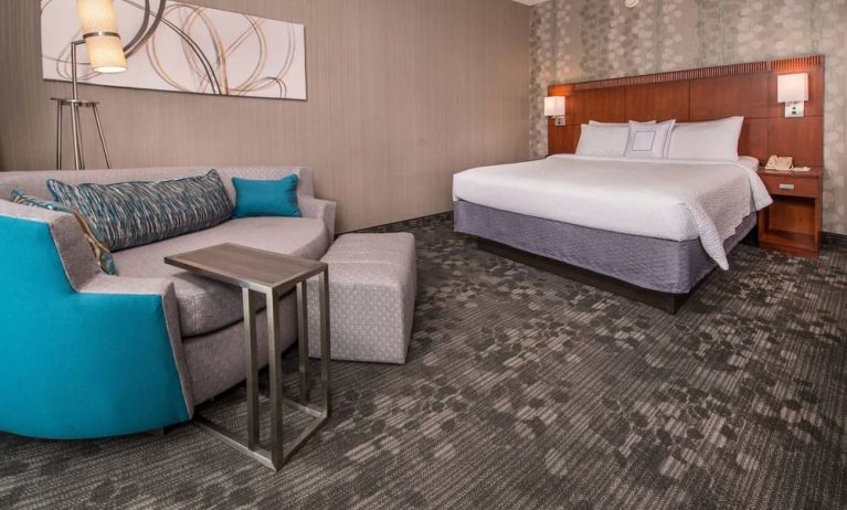 Spacious king room at Courtyard Dulles Airport Chantilly.