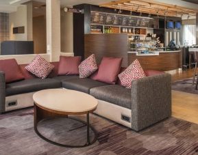 Lounge and coworking space at Courtyard Dulles Airport Chantilly.