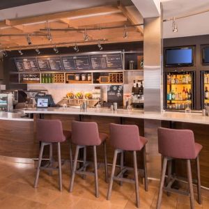 Hotel bar area at Courtyard Dulles Airport Chantilly.