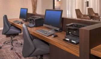 Business center at Courtyard Dulles Airport Chantilly.