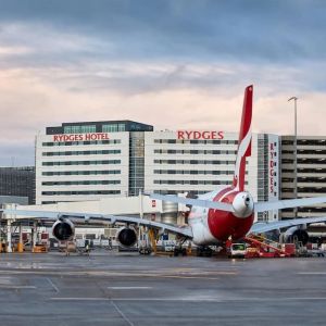 Hotel airport view at Rydges Sydney Airport Hotel.