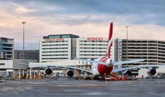 Hotel airport view at Rydges Sydney Airport Hotel.