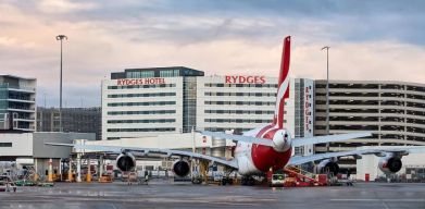 Hotel airport view at Rydges Sydney Airport Hotel.