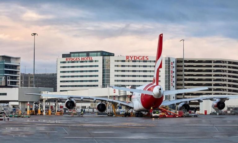 Hotel airport view at Rydges Sydney Airport Hotel.