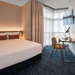 Spacious king room at Rydges Sydney Airport Hotel.