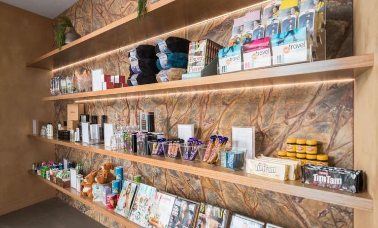 Snack bar and convenience store at Rydges Sydney Airport Hotel.