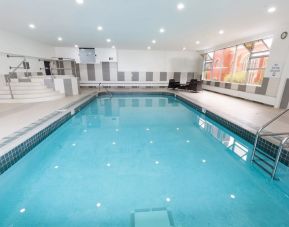 Indoor pool at Holiday Inn Express Edmonton Downtown.