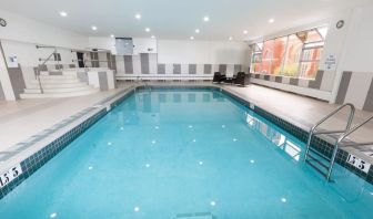 Indoor pool at Holiday Inn Express Edmonton Downtown.