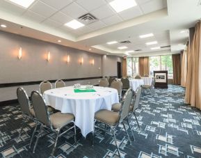 Professional meeting room at Holiday Inn Express Edmonton Downtown.