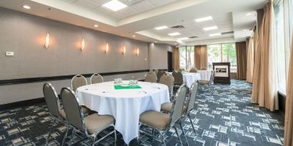 Professional meeting room at Holiday Inn Express Edmonton Downtown.