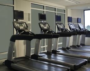 Fitness center at Washington Dulles Marriott Suites.