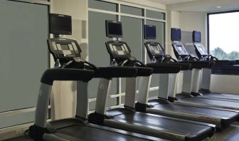 Fitness center at Washington Dulles Marriott Suites.