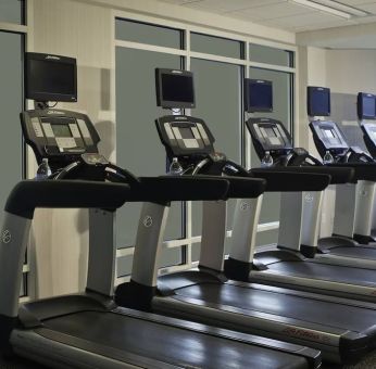 Fitness center at Washington Dulles Marriott Suites.