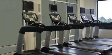 Fitness center at Washington Dulles Marriott Suites.