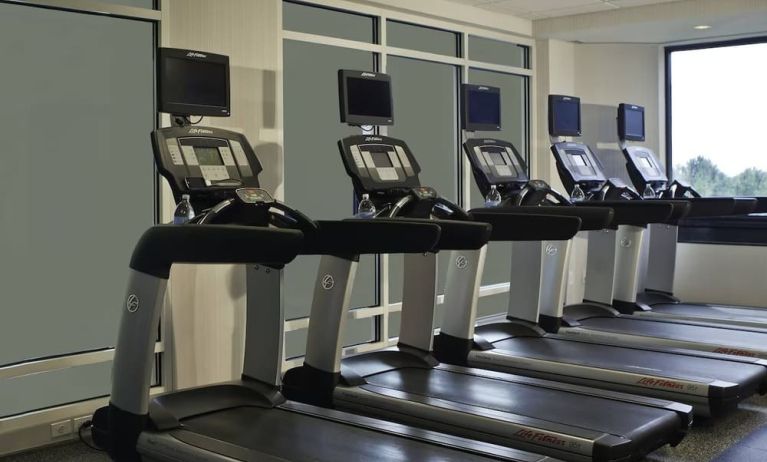 Fitness center at Washington Dulles Marriott Suites.