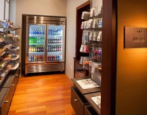 Vending machine and convenience store at Washington Dulles Marriott Suites.