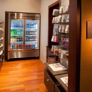 Vending machine and convenience store at Washington Dulles Marriott Suites.