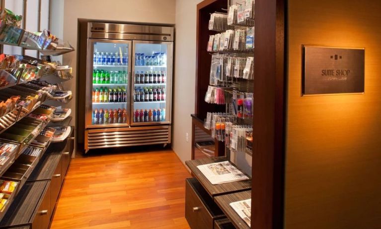 Vending machine and convenience store at Washington Dulles Marriott Suites.