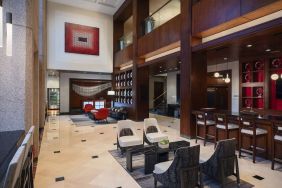 Lobby entrance at Washington Dulles Marriott Suites.