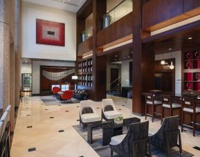 Lobby entrance at Washington Dulles Marriott Suites.