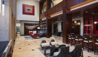 Lobby entrance at Washington Dulles Marriott Suites.