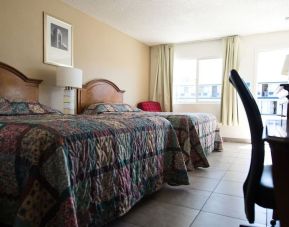 Day use room with desk at Stardust Motel Redding.