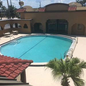 Outdoor pool area at Days Inn By Wyndham St Augustine/Historic Downtown.