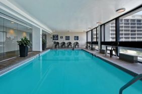 Relaxing indoor pool at Four Points By Sheraton Boston-Newton.