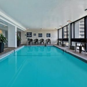 Relaxing indoor pool at Four Points By Sheraton Boston-Newton.