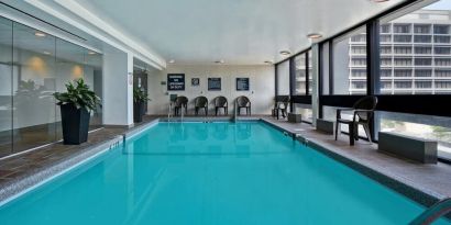 Relaxing indoor pool at Four Points By Sheraton Boston-Newton.