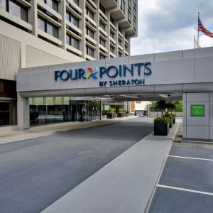 Hotel exterior at Four Points By Sheraton Boston-Newton.