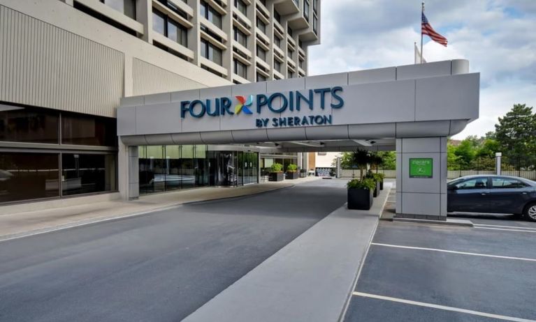 Hotel exterior at Four Points By Sheraton Boston-Newton.