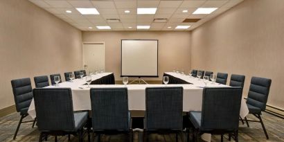 Professional meeting room at Four Points By Sheraton Boston-Newton.