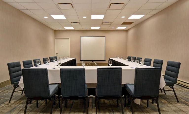 Professional meeting room at Four Points By Sheraton Boston-Newton.