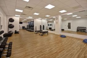 Fitness center available at  Four Points By Sheraton Boston-Newton. 