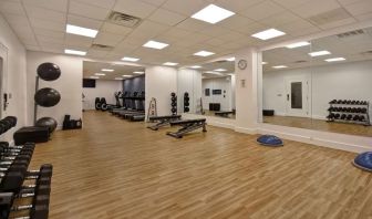 Fitness center available at  Four Points By Sheraton Boston-Newton. 