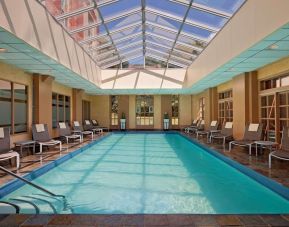 Relaxing indoor pool at Hyatt Regency Greenwich.