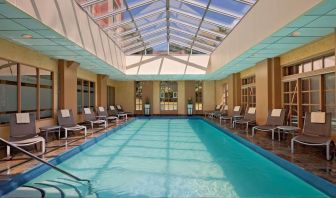 Relaxing indoor pool at Hyatt Regency Greenwich.