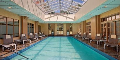 Relaxing indoor pool at Hyatt Regency Greenwich.