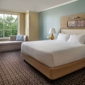 King room with natural light at Hyatt Regency Greenwich.